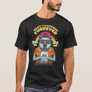 Bästa vänner - ytterligare Cat Lover Friends Kitte T Shirt