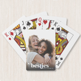Bästa vännernas anpassade foto casinokort