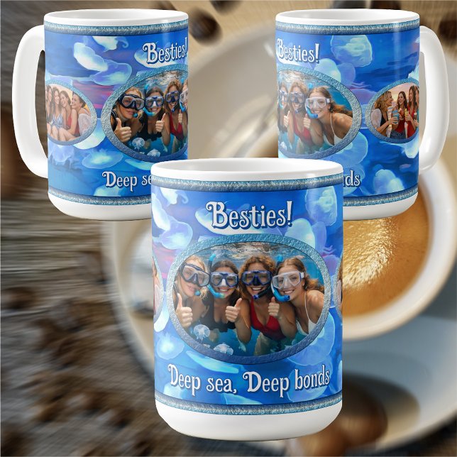 Bästa vännernas djupa band 0925 kaffemugg (Skapare uppladdad)