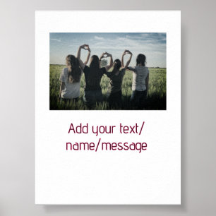 bästa vänners brudtärna brud flickaktig foto pin t poster