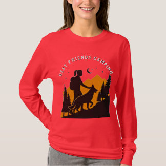 Bästa vänners camping t shirt