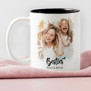 Bästa Vänners Fotokollage Två-Tonad Mugg