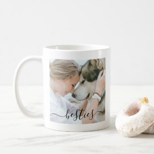Bästa vänners mamma och hund foto kaffemugg