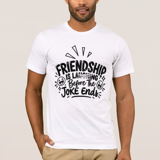 Bästa Vänners Slogan T Shirt (Framsida)