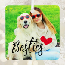 Bästa Vänners Söta Hundmamma Röda Hjärta Foto