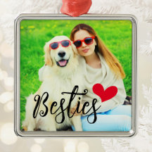 Bästa Vänners Söta Hundmamma Röda Hjärta Foto
