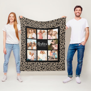 Bästa vänners stiliga BFF-vänskapsfoto Fleecefilt