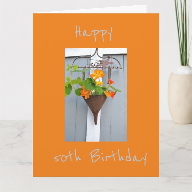 BÄSTA VÄNNS *50:e* BIRTHDAY-KORT Kort (Framsida)