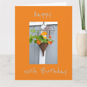 BÄSTA VÄNNS *50:e* BIRTHDAY-KORT Kort