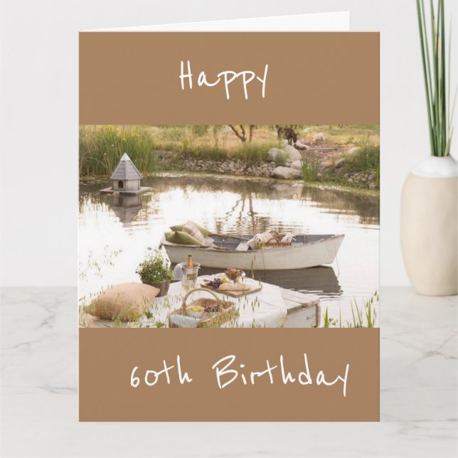 BÄSTA VÄNNS *60:e* BIRTHDAY-KORT Kort (Framsida)
