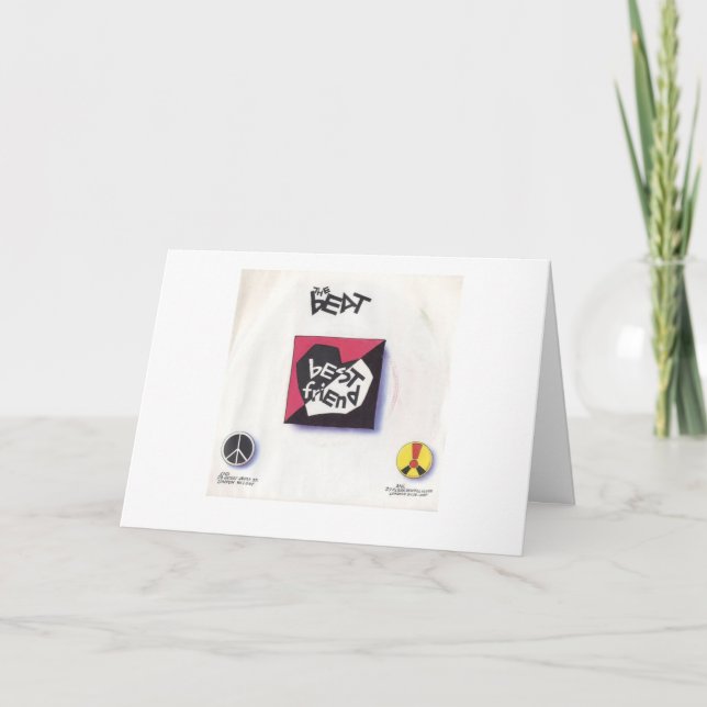 Bästa vänvalentinkort helgkort (Framsida)