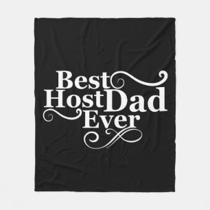 Bästa värd-pappa någonsin lycklig fars dag-present fleecefilt