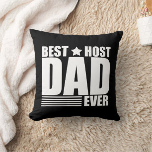 Bästa värd-pappa någonsin lycklig fars dag-present kudde