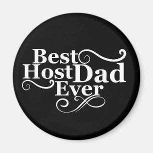 Bästa värd-pappa någonsin lycklig fars dag-present magnet