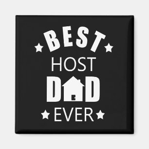 Bästa värd-pappa någonsin lycklig fars dag-present magnet