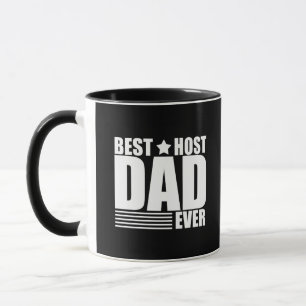 Bästa värd-pappa någonsin lycklig fars dag-present mugg
