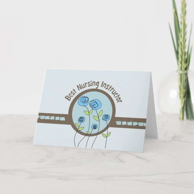 Bästa vårdinstruktör - tackkort (Framsida)