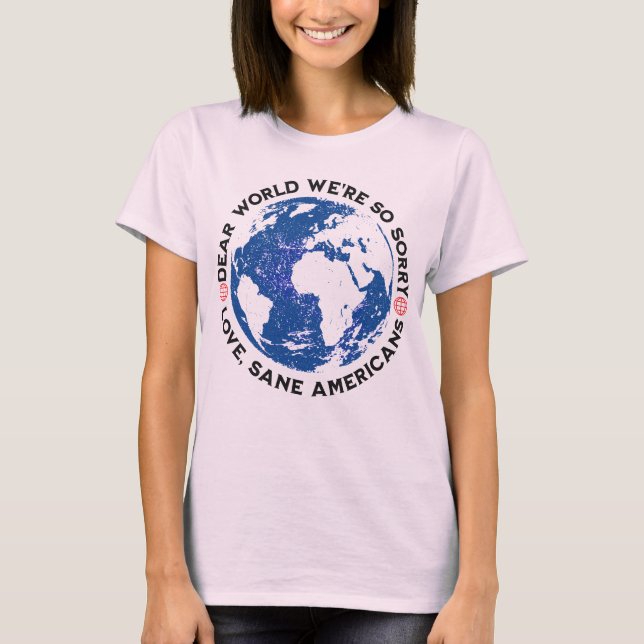 Bästa världen vi är så ledsen t shirt (Framsida)