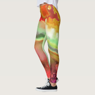 Bästa vattenfärg Zazzle_Growshop Leggings