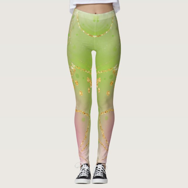 Bästa vattenfärgsbenägenhet för konstentusiaster leggings (Framsida)