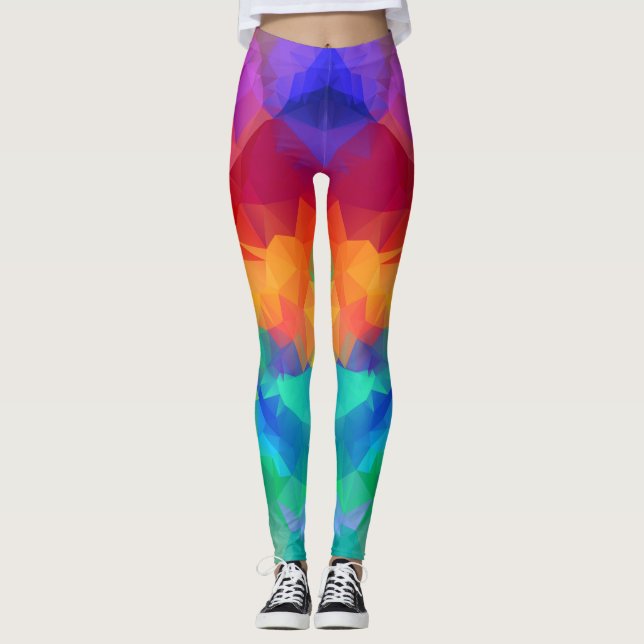 Bästa vattenfärgsbenägenhet för kvinnor leggings (Framsida)