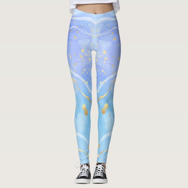 Bästa vattenfärgsbenägenhet för Stil som uppfyller Leggings (Framsida)