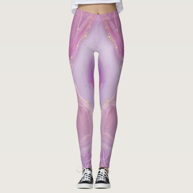 Bästa vattenfärgsfärgning för Personlig - utseende Leggings (Framsida)