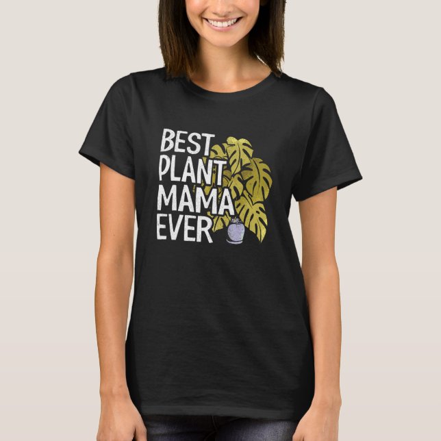 Bästa växten Mamma någonsin Garden Landscaper Mamm T Shirt (Framsida)