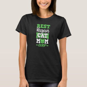 Bästa Vegan Cat Mamma någonsin Ethian Pro Vegan-ad T Shirt