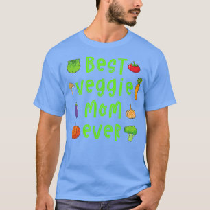Bästa Veggie Mamma någonsin Vegan Vegetarian Mo T Shirt