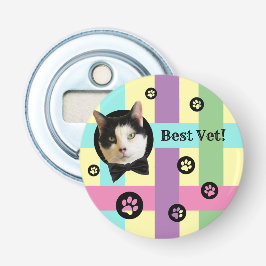 "Bästa vet!" Anpassade Button Bottenöppnare Flasköppnare