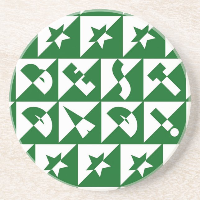 Bästa Vild-text i Pappa i Grönt Underlägg Sandsten (Framsidan)