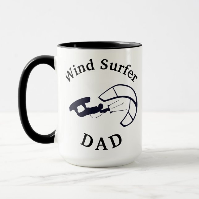 Bästa "VIND SURFER PAPPA" någonsin! Pappor Coffee Mugg (Vänster)