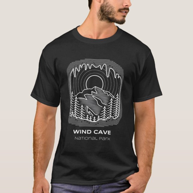 Bästa Vinden Cave nationalpark Hike T Shirt (Framsida)