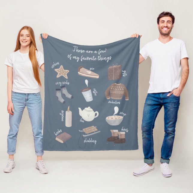 Bästa vintern Few av Sak i min favoritgrupp Fleecefilt (På plats)