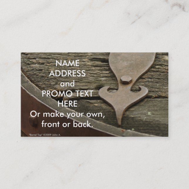 Bästa visitkort för trumma (Framsida)