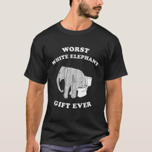 Bästa Vit elefant-gåva någonsin gag-gåva under T Shirt