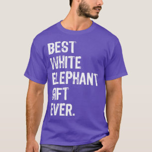 Bästa vita elefant-gåva - aldrig funny jul t shirt