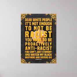 Bästa vita människor canvastryck