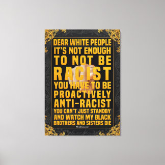 Bästa vita människor canvastryck