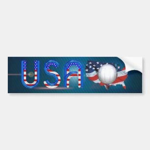 BÄSTA volleyboll i USA Bildekal