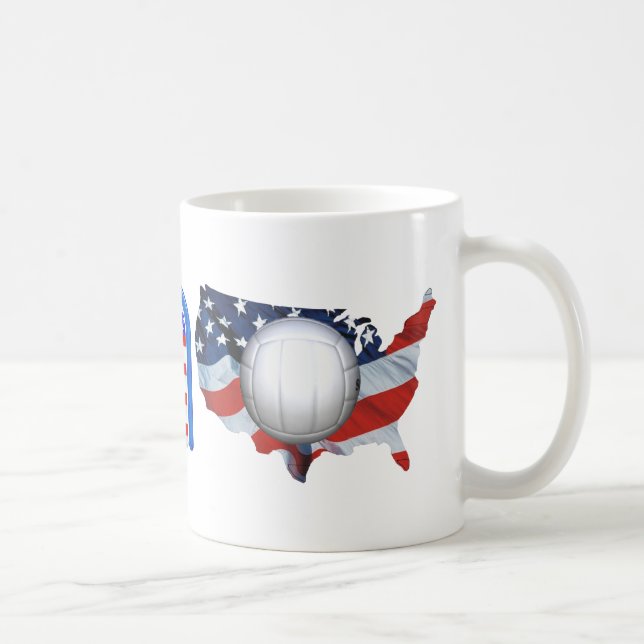 BÄSTA volleyboll i USA Kaffemugg (Höger)