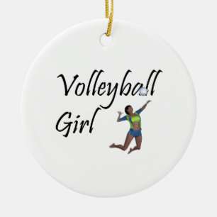 BÄSTA volleybollflicka Julgransprydnad Keramik