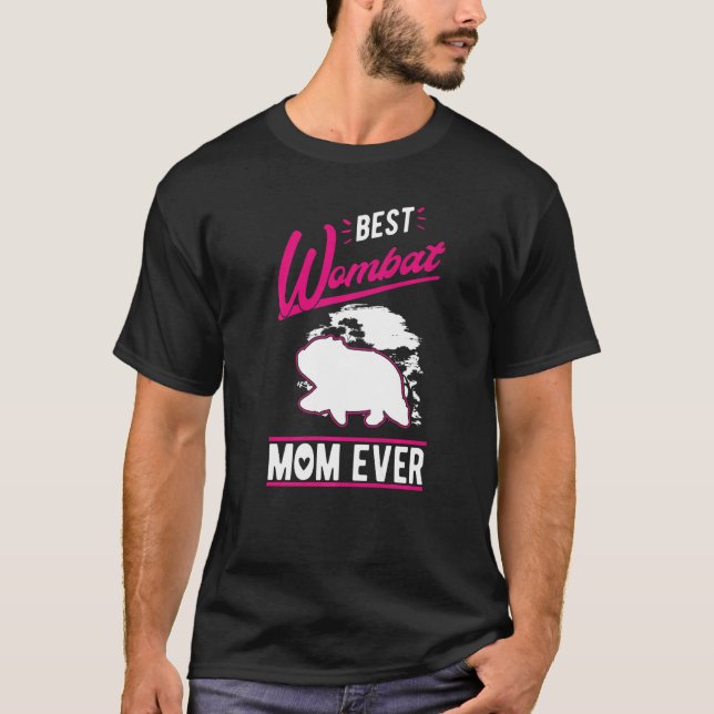 Bästa vombatmamman någonsin t shirt (Framsida)