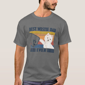 Bästa Westie Väster Highland White Terrier Pappa n T Shirt