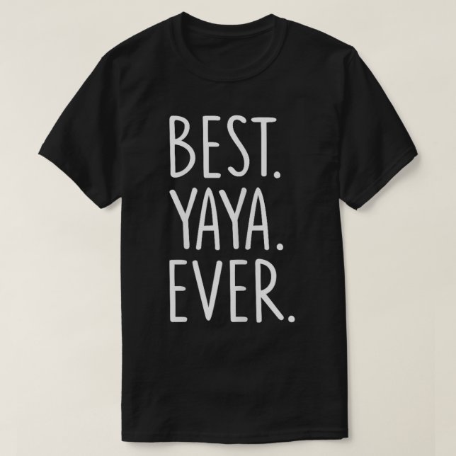 Bästa Yaya någonsin  T Shirt (Design framsida)