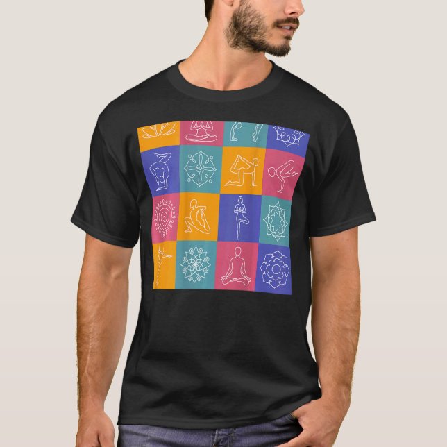 Bästa Yoga Baktryck 3 T Shirt (Framsida)