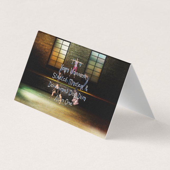 BÄSTA YogaDiva Visitkort (Baksida)