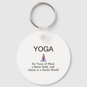 BÄSTA Yogaslogan Nyckelring