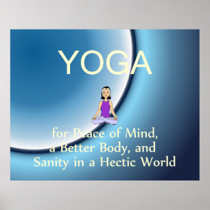 BÄSTA Yogaslogan Poster